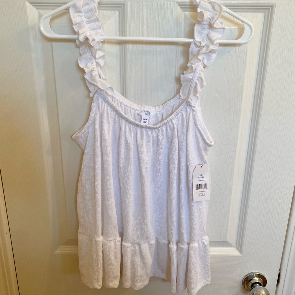 Brand New Time and Tru Ruffle Peplum Tank
